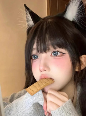 猫耳朵头饰兔耳朵发箍兽耳发夹女头箍万圣节soc装饰小兔特工变装