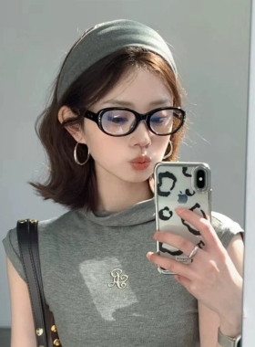 百搭灰色宽边发箍女高颅顶日常外戴夏季发卡2025新款头箍韩系头饰