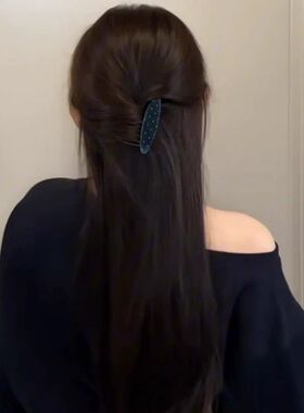 秋冬韩系氛围感红色丝绒波点发梳倒插梳女气质半扎发盘发发簪头饰