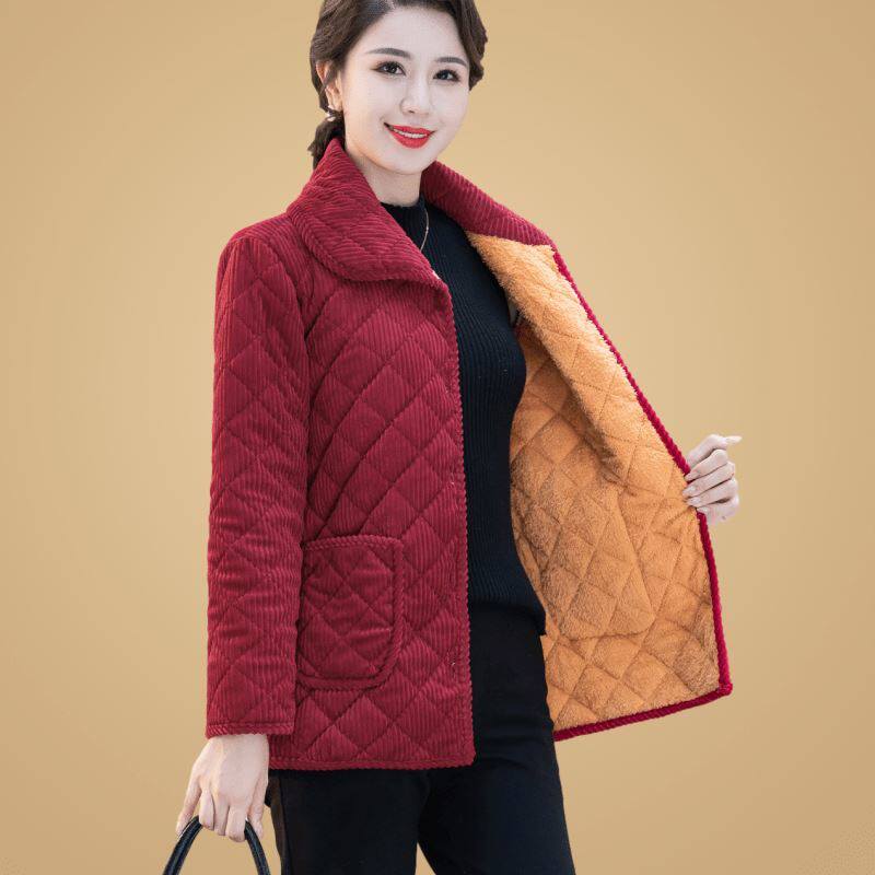 四川省省服秋冬新款长袖棉服外套中老年加绒短款棉袄妈妈宽松大码,淘宝优惠券,粉丝福利购,淘宝优惠卷