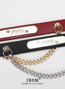 项圈铭牌刻字女m高级定制choker金属链牵引颈带朋克风原宿亚文化