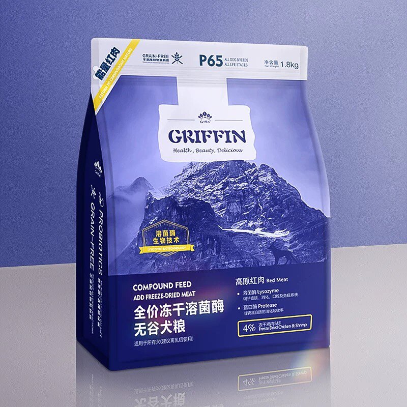 贵芬狗粮P61溶菌酶狗粮八种肉0谷物冻干双拼益生菌全价狗粮1.8kg
