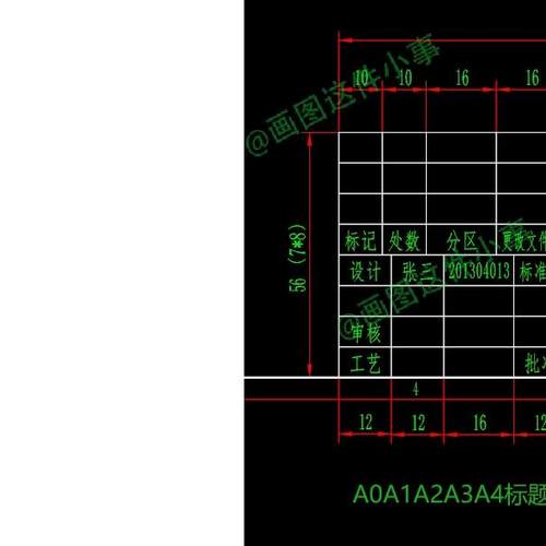 UG NX 工程图模板国标可编辑A0/A1/A2/A3/A4 零件图装配图 有轴号 - 图0