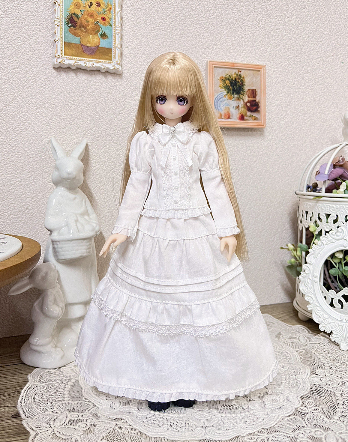 Azone blythe ob24 光魇双生 复古欧式黑白两色 衬衫长裙两件套,淘宝优惠券,粉丝福利购,淘宝优惠卷