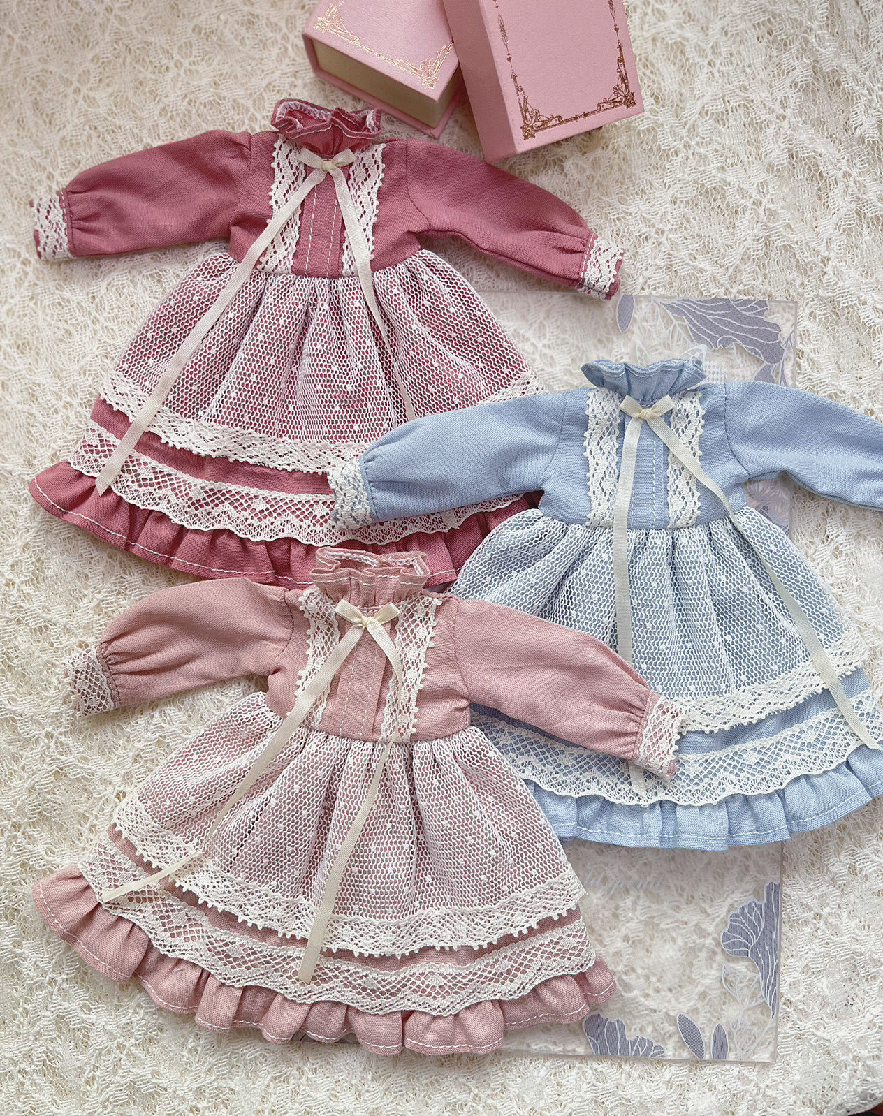 blythe/Azone/ob24 ob22 娃衣 少女心事 复古本色蕾丝连衣裙,淘宝优惠券,粉丝福利购,淘宝优惠卷