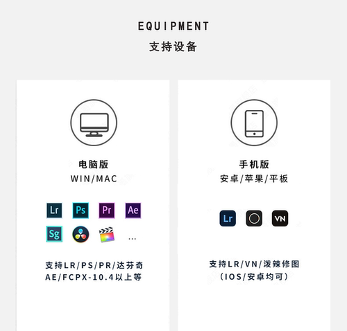 LR预设PS调色PR冬日雪景冰川雪特效滤镜 lr剪映FCPX手机VN插件LUT - 图0