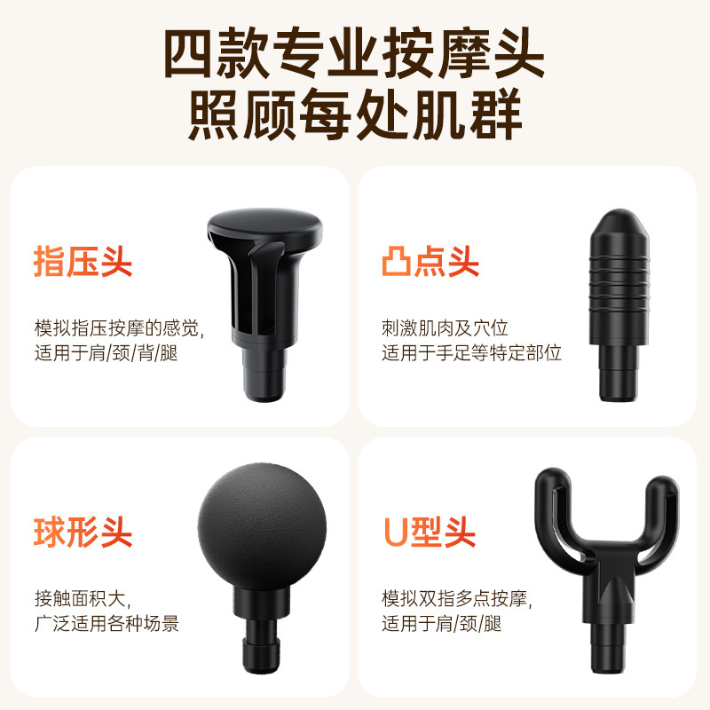 匹克弯头u型筋膜枪长柄按摩器颈椎腰背部专业肌肉健身肩颈按摩棒,淘宝优惠券,粉丝福利购,淘宝优惠卷