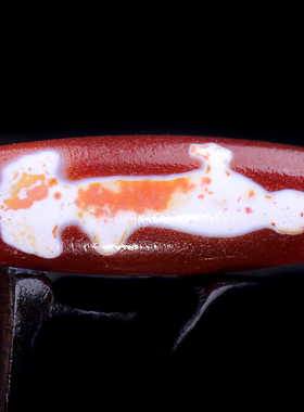 梵间星辰 西藏天然玛瑙 羊脂红肉观音天珠 37*13mm超顶吊坠锁骨链