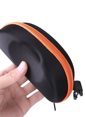 Carabiner EVA Eye Glasses Hard Case com Zipper, óculos Prot