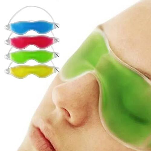 Gel Eye Mask para Dormir, Gel de Compressa Fria Quente Reuti - 图0