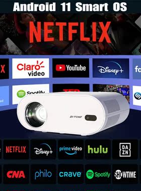 DITONG-proyector 4K con WiFi 6 y Bluetooth, Keystone automá