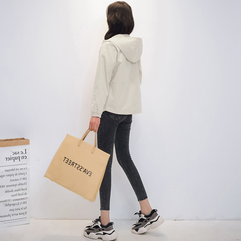 2022春秋新款小个子韩版短款夹克 芋媚短外套