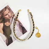 Сумка из жемчуга, цепь, мусорный мешок, бретели, подтяжки, монеты, аксессуары