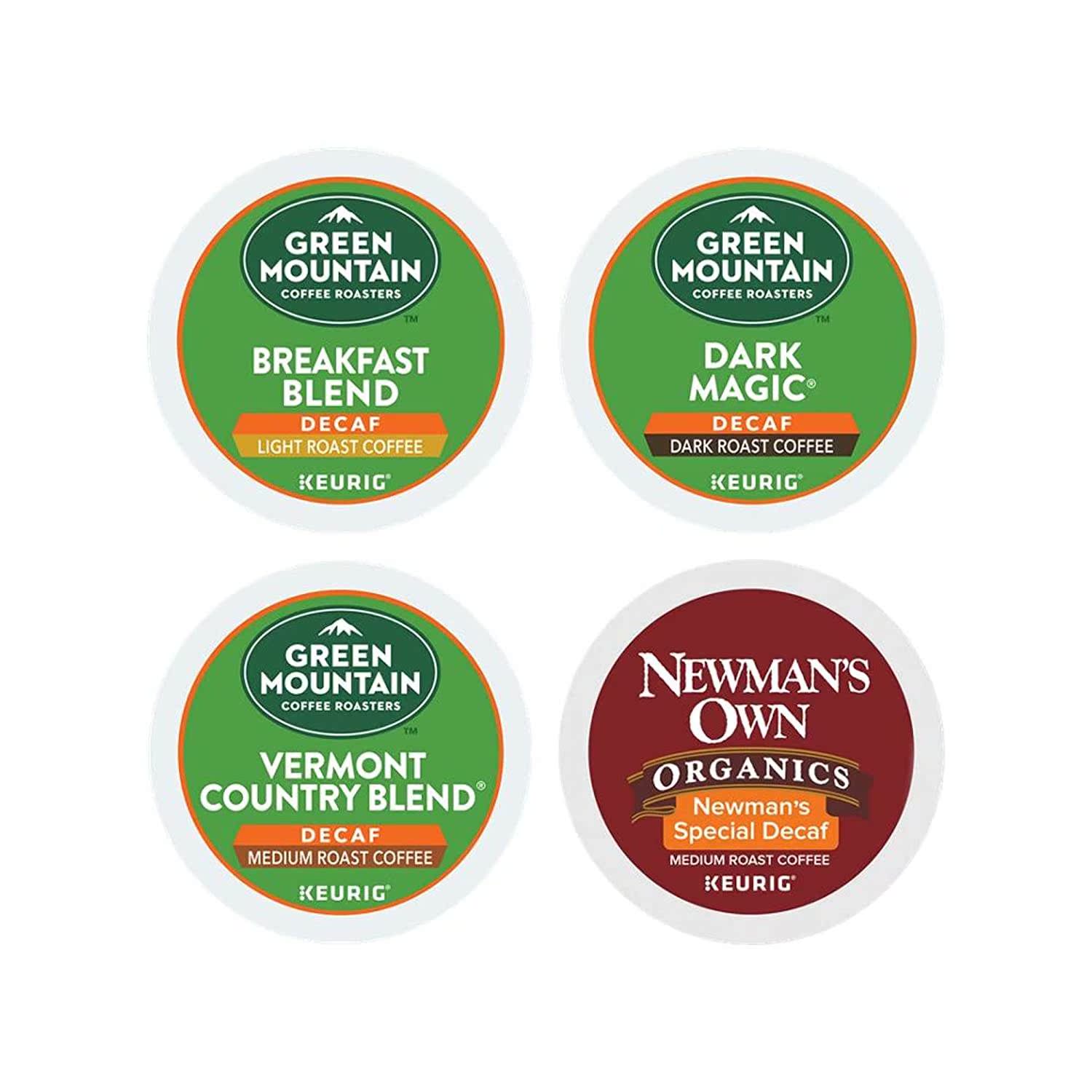 Keurig Green Mountain Roasters Decaf Coffee Variety Pack 22-图0