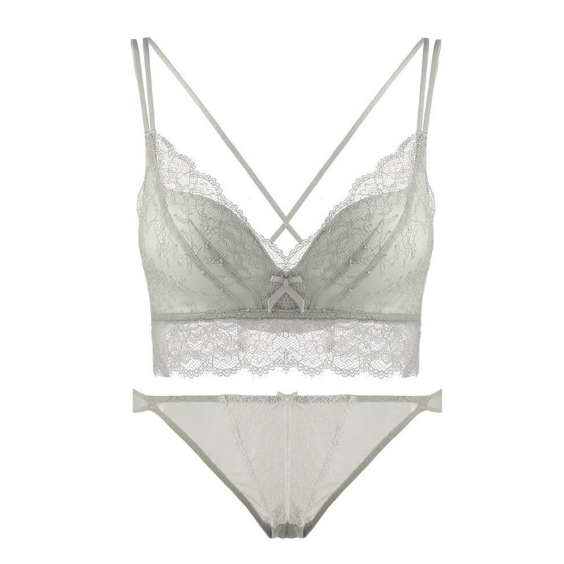 法式蕾丝小胸聚拢防下垂薄款胸罩 莺冠文胸