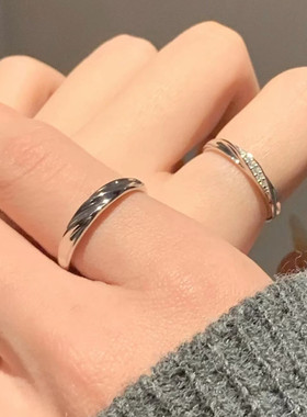 999足银情侣对戒免费刻字