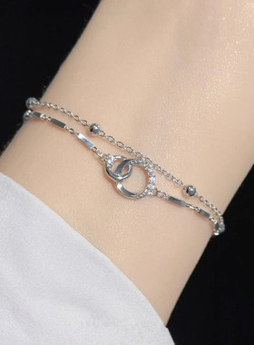 999纯银莫比乌斯环手链闺蜜礼物