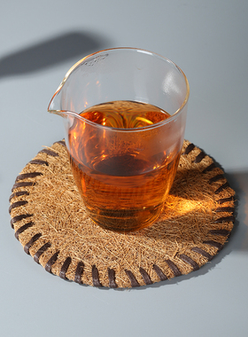 天然综丝编防烫茶杯垫杯托隔热垫