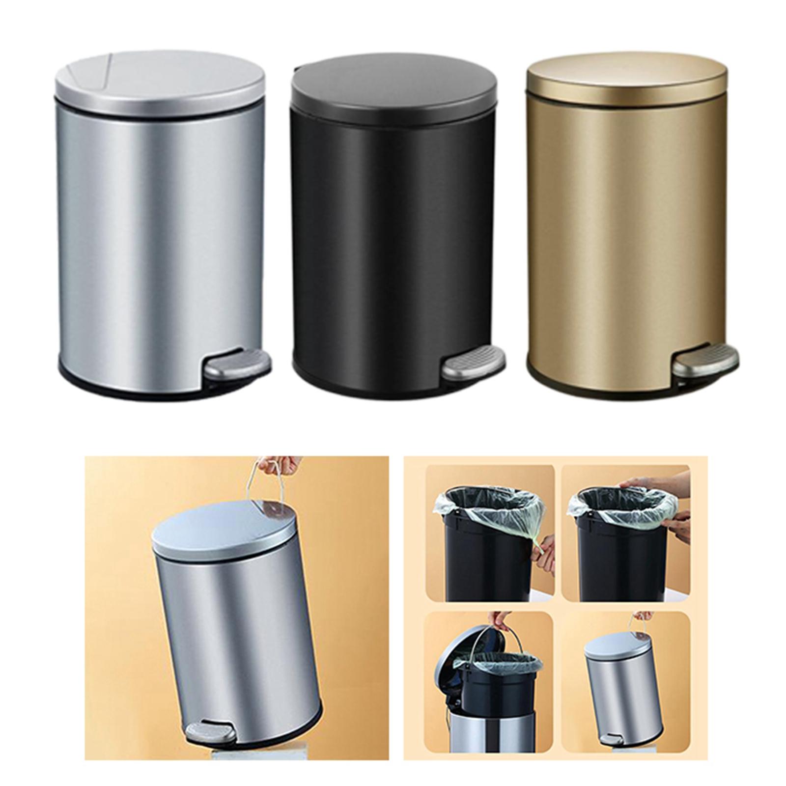 Step Trash Can with  Lid Hands Free Oil Proof for Kitchen To - 图2