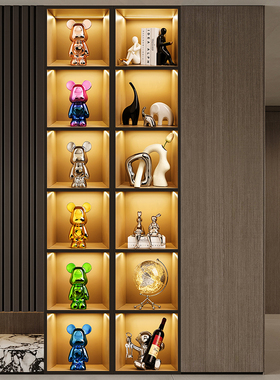 速发熊摆柜装饰品酒件轻奢高档璃厅红酒架家居玻客展示柜套装