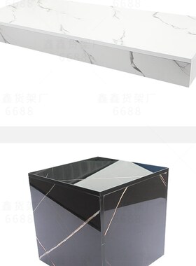 速发白色仿大理石服示店地台站装台橱窗模特展台橱窗展示婚