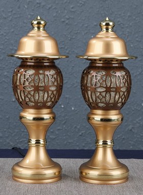 速发佛具用品品全纯铜供具套装佛前用大全瓶供水杯供灯花套果盘铜