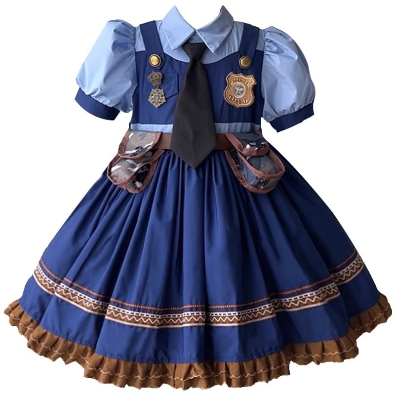 迪士尼朱迪兔子警官衣服儿童童装套装cos连衣裙洛丽塔女童公主裙,淘宝优惠券,粉丝福利购,淘宝优惠卷