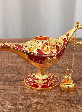 阿玫瑰花神拉万丁神许灯属工艺金品 宫廷晚宴装饰道具愿灯圣节摆
