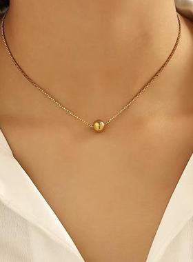 ACEVITA时尚简约经典款圆珠项链