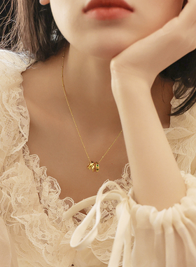 ACEVITA时尚气质祖母绿锆项链