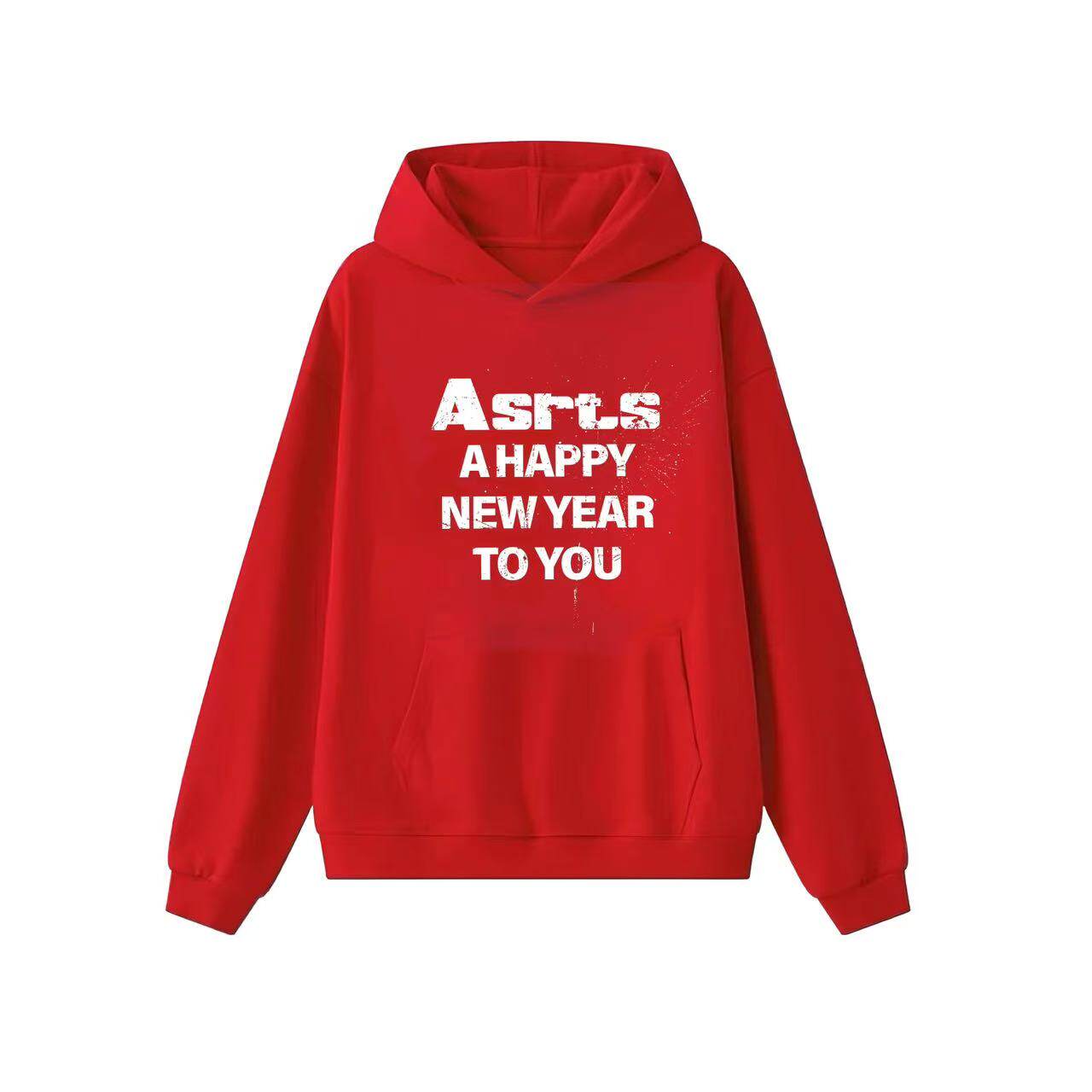 重磅 Asrts限定新款小众美式潮牌宽松情侣红色加厚连帽卫衣女外套,淘宝优惠券,粉丝福利购,淘宝优惠卷