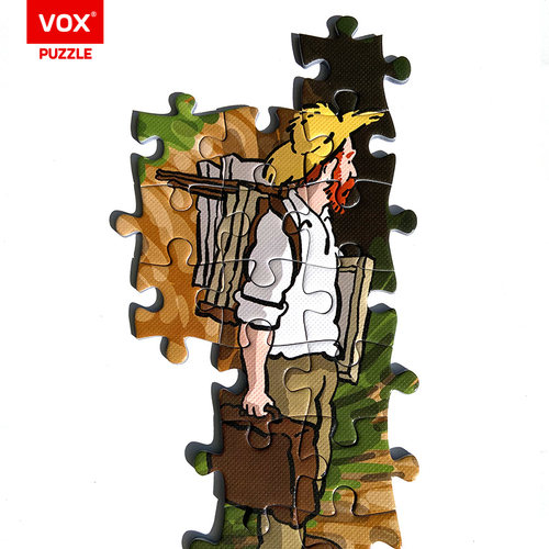 福思VOX拼图1000片成年人减压解闷潮玩PUZZLE礼物梵高风景向日葵-图2