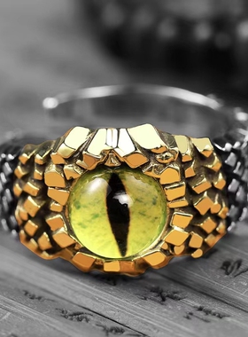 眼睛戒指女设计感小众关节戒指套装复古指环