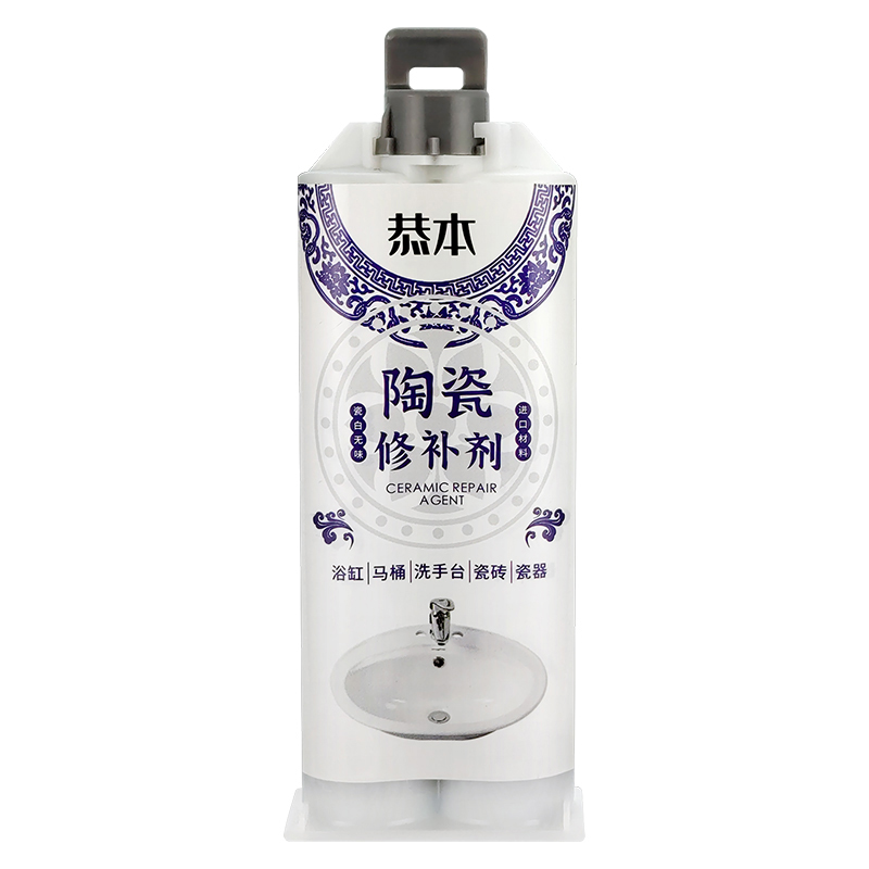 陶瓷洗脸盆裂缝专用修补胶强力粘洗手池马桶面盆瓷盆瓷器花盆花瓶浴缸破裂釉面裂痕无痕修复剂补缝胶万能胶水 - 图3