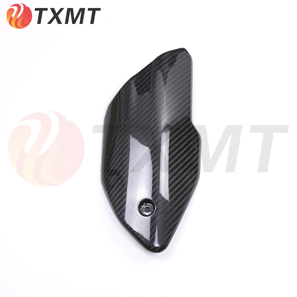 适用CFMOTO 春风800NK 23-24 摩托车碳纤维外壳改装配件 排气管罩 - 图2
