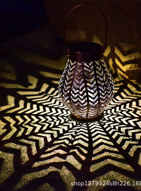 太阳能户外庭院灯家用花园别墅装饰路灯乡村院子LED挂灯灯笼