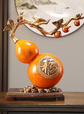 中式创意葫芦摆件玄关电