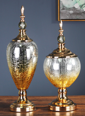 欧式餐桌装饰花瓶玻璃花