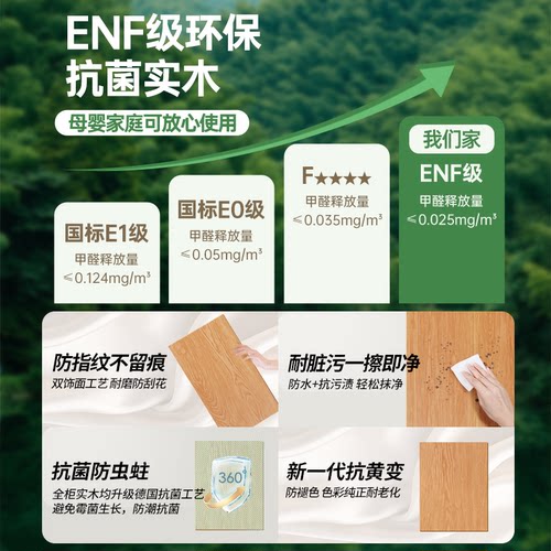 国补定制分段式实木凹槽拉手衣柜橡木色卧室家用组合收纳柜衣橱 - 图0
