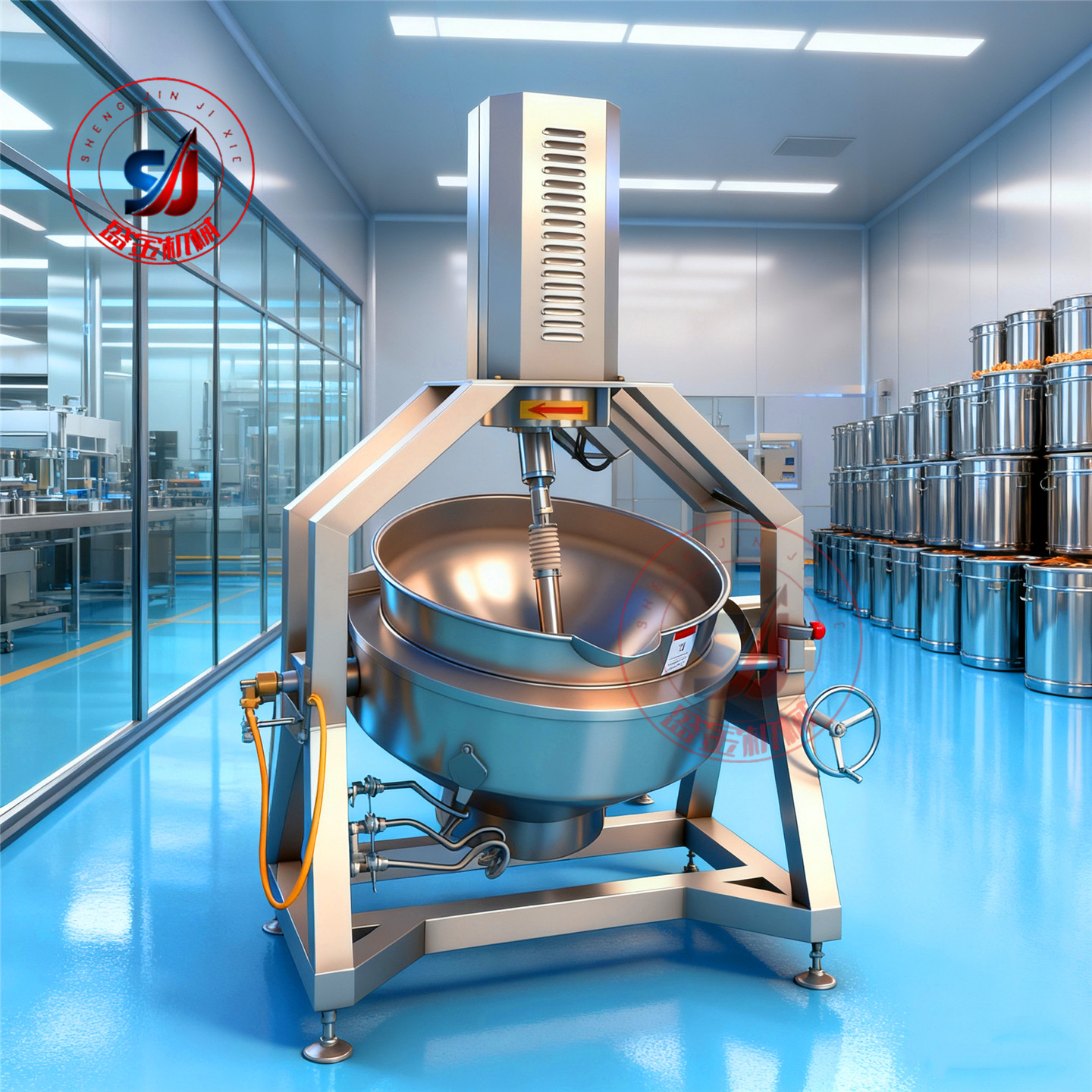 全自动行星搅拌炒锅火锅底料炒料机电动炒菜熬酱锅肉馅臊子电炒锅,淘宝优惠券,粉丝福利购,淘宝优惠卷