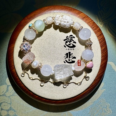 慈悲度母之光 清心流转系列【白度母】小张师傅定制水晶手链手串