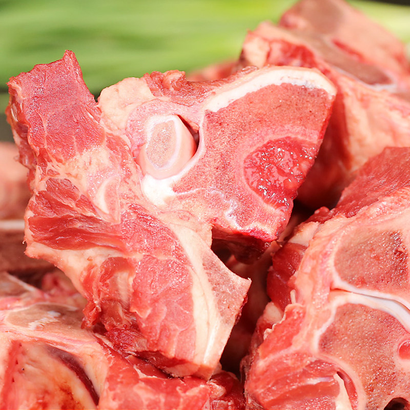 清真8斤新鲜原切带肉牛脊骨国产牛蝎子 骨头煲汤烧烤散养黄牛脖骨