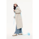 Shifanli white mid-length woolen coat for autumn women Eveli outlets store