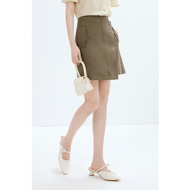 Shifanli design skirt 2023 summer new style women's high waist short skirt 3E4340181