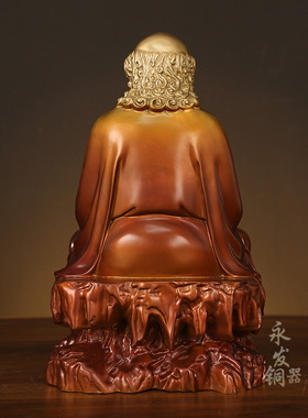 家居饰品铜工艺品摆件沉思禅意达摩佛像祖师家居客厅装饰工艺品