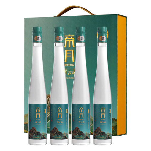 帝月青云志中式果香型42度葡萄酒精酿白兰地酒375ml礼盒装4支送礼 - 图3