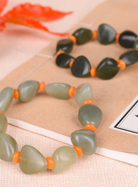 原石男女款手串新疆和田玉籽料