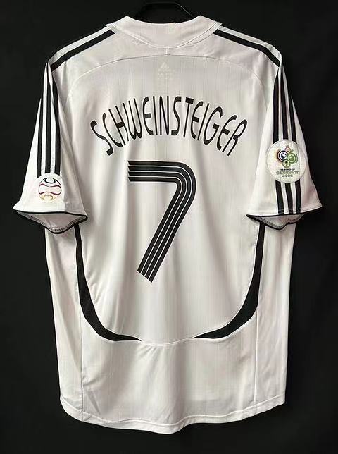 经典复古2006世界杯德国球衣克洛泽巴拉克拉姆施魏因施泰格足球服-图0
