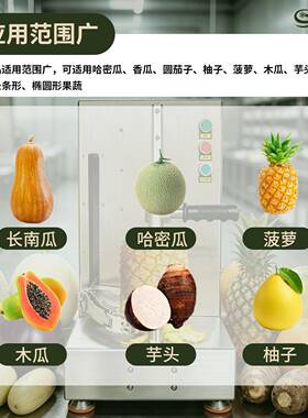 领晶商用全自动削皮机多功能厨房速削菠萝南瓜冬瓜去皮机设备