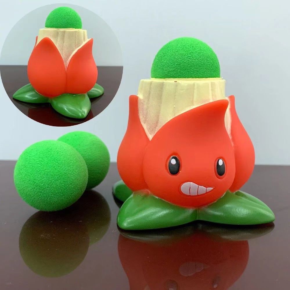 植物大战僵尸软胶电击蓝莓胡萝卜寒冰豌豆射手可弹射软弹散装玩具 - 图3